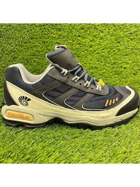 Nautilus Specialty SD Mens Size 13M Black Beige Steel Toe Safety Work Shoes